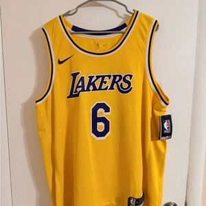 LA Lakers Nike Brand Lebron James Swingman Jersey, sz 56 Mens 2XL, NWT